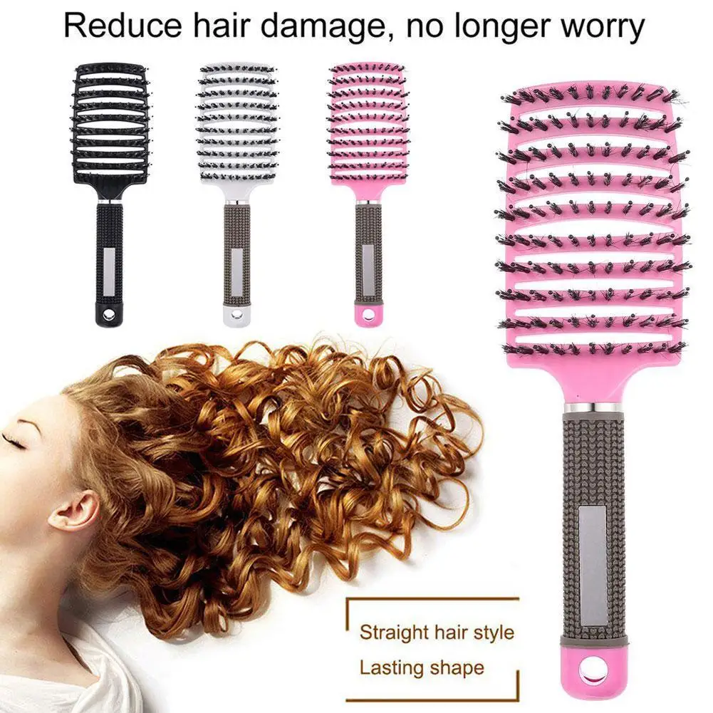 

1Pc Magic Scalp Massage Hair Brush Nylon Women Professional Detangling Tool for Wet Curly Hair Hairdressing Styling Tool