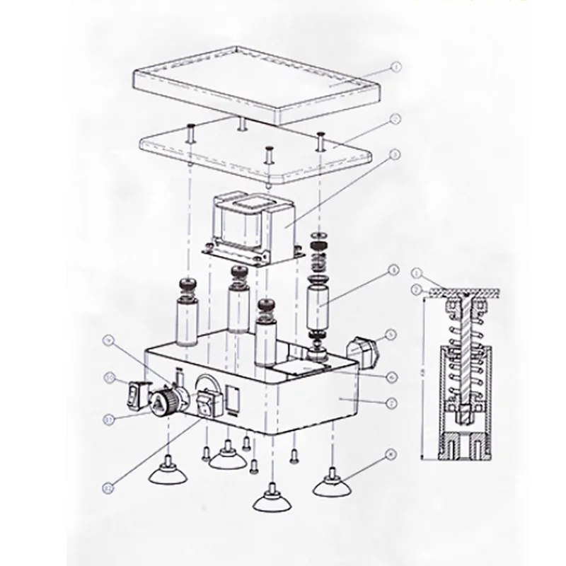 Dentistry Laborarory Equipment Dental Vibrator Variable Intensity Shaker Oscillator Adjustable Speed 120w ≤2kg