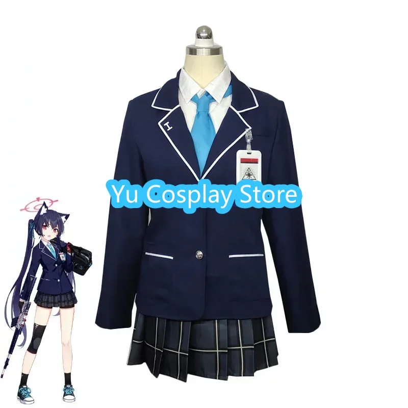 Game Blue Archive Kuromi Serika Cosplay Costume Japanese High School Uniform Jk Dress Suit Coat Shirt Skirts Custom Made