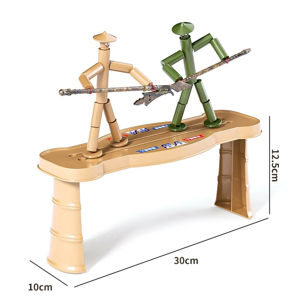 Battle Bamboo Man Battle Spielzeug für zwei Spieler, Eltern-Kind-Spiele, Materialien, Tasche, Battle-Brettspiel, Anti-Stress, handgefertigtes interaktives Spielzeug