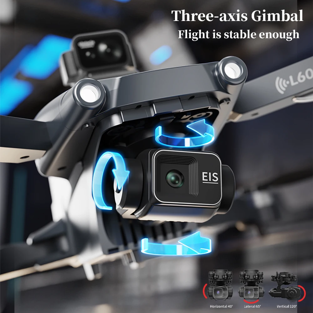 L600 Pro MAX GPS Drone 8K كاميرا احترافية عالية الدقة مع شاشة 3 محاور Gimbal 5G WIFI 5KM تجنب العوائق بدون فرش Rc Quadcopte #3
