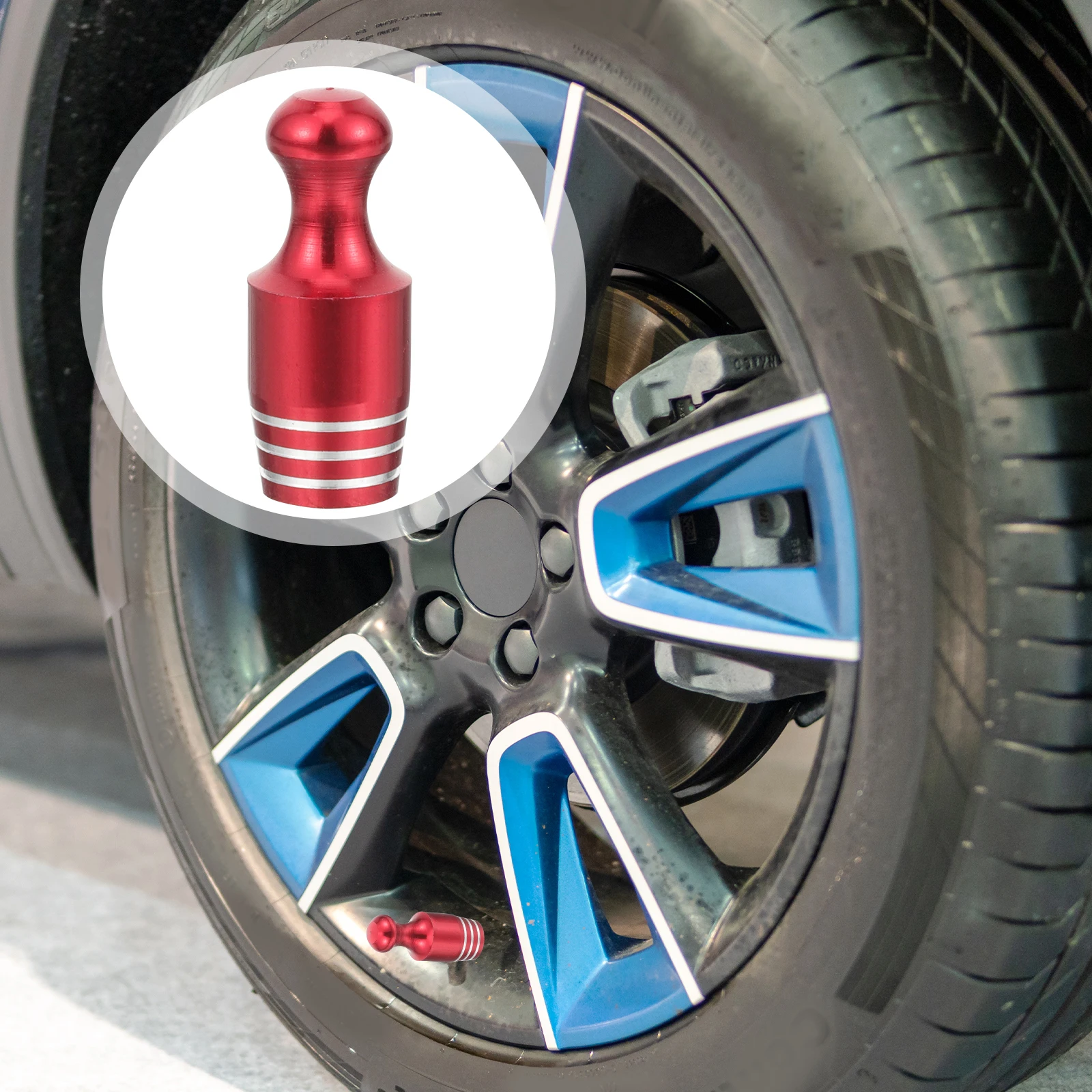 

5pcs Tire Valve Caps Shaped Basketball Replacement Air Nozzle Covers Stem Novelty Valves Wear Resistant Suitable Bike Car Tires
