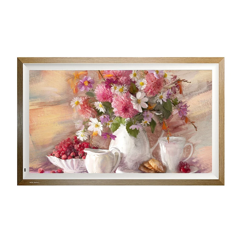 32inch Full HD 1080p LCD Digital Photo Frame with Wi-Fi  Wall Mountable Remote Control Wood Frame MP3