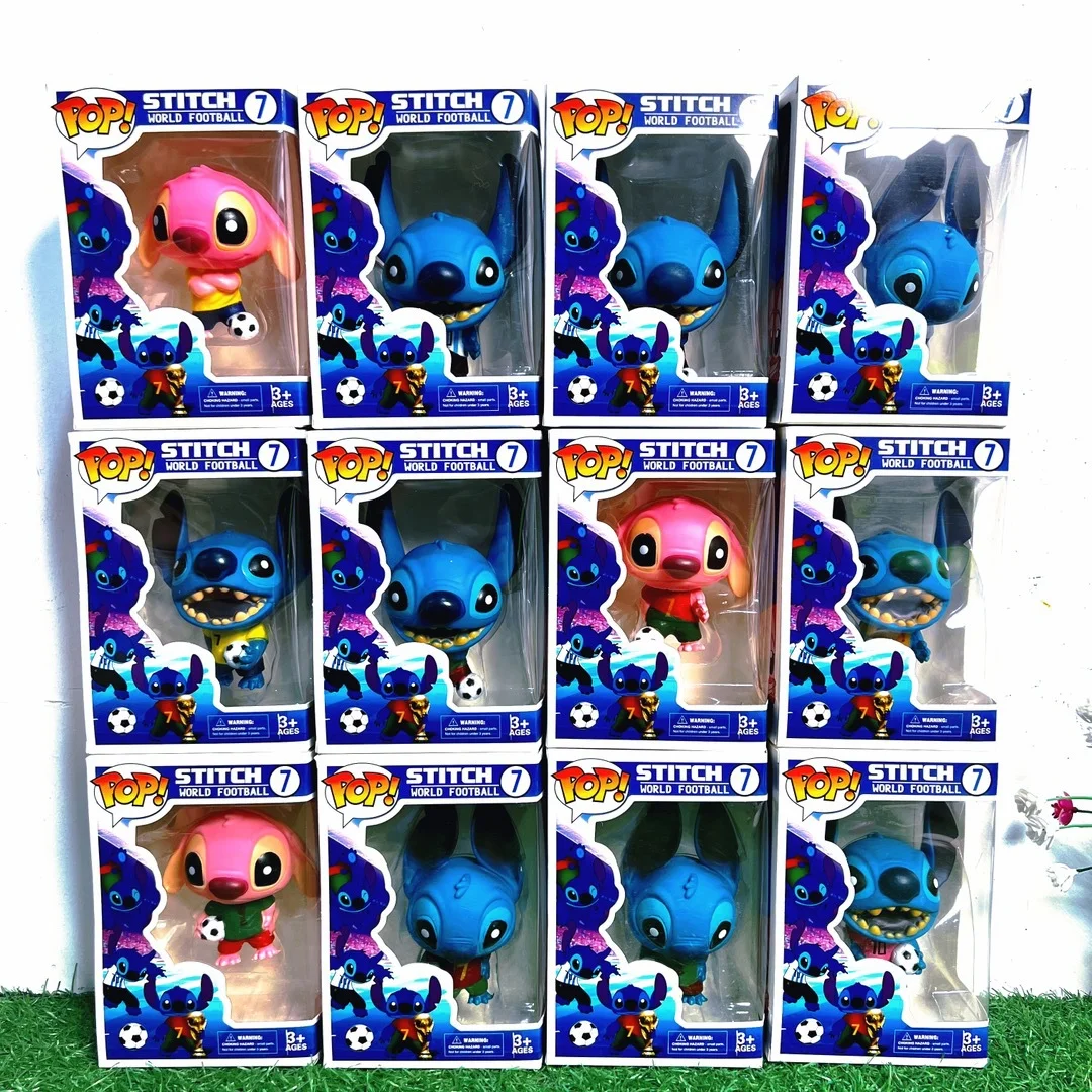 

Stitch Soccer Team Vinyl Mini Figures - Blind Box Set, Lilo & Stitch Collectible Desk Ornaments, Cute Gift Toys Wholesale