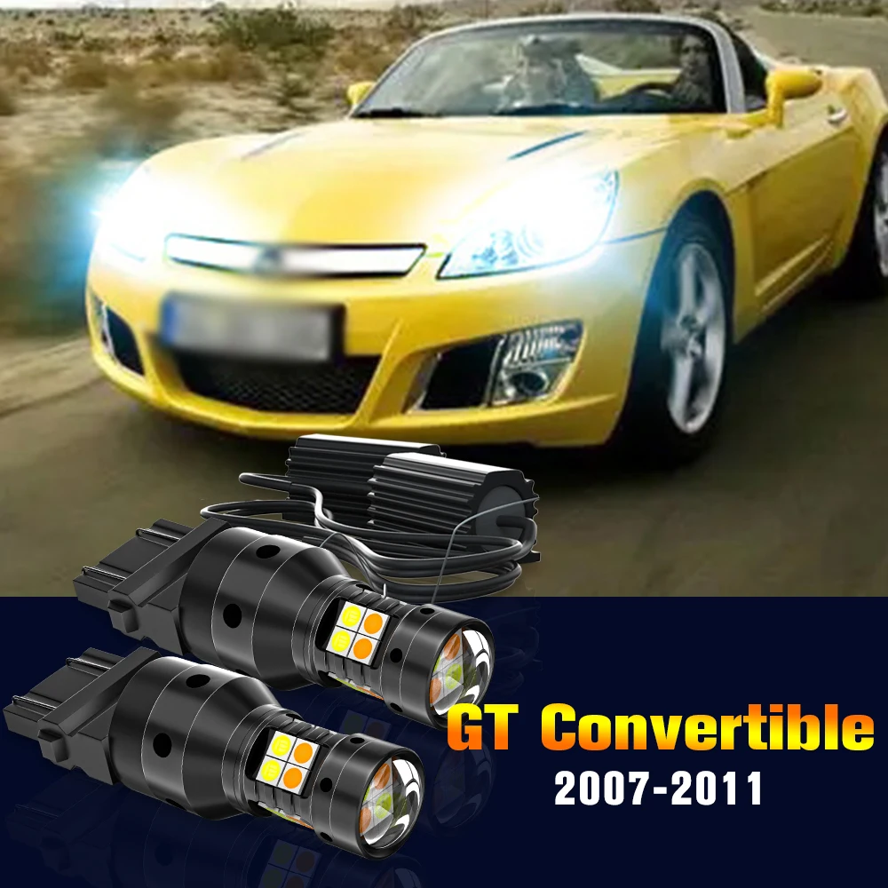 

2pcs LED Dual Mode Turn Signal+Parking Light Lamp For Opel GT Convertible 2007-2011 2008 2009 2010 Accessories