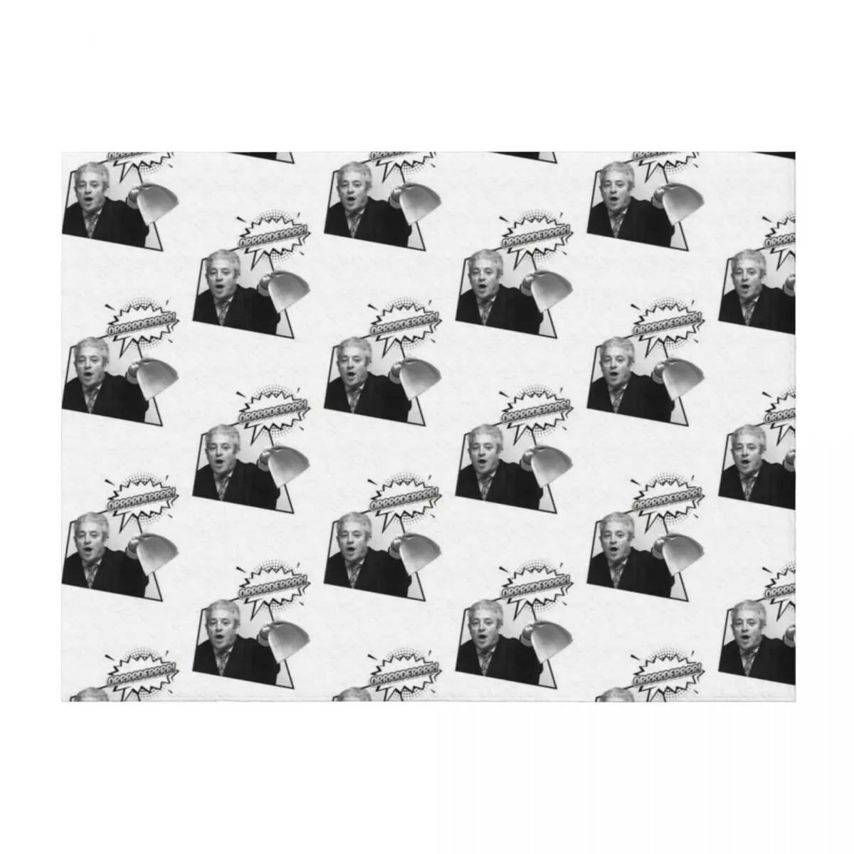 

Brexit | John Bercow Ordeeer!- Black & White Throw Blanket Custom Decoratives Baby Plaid Blankets