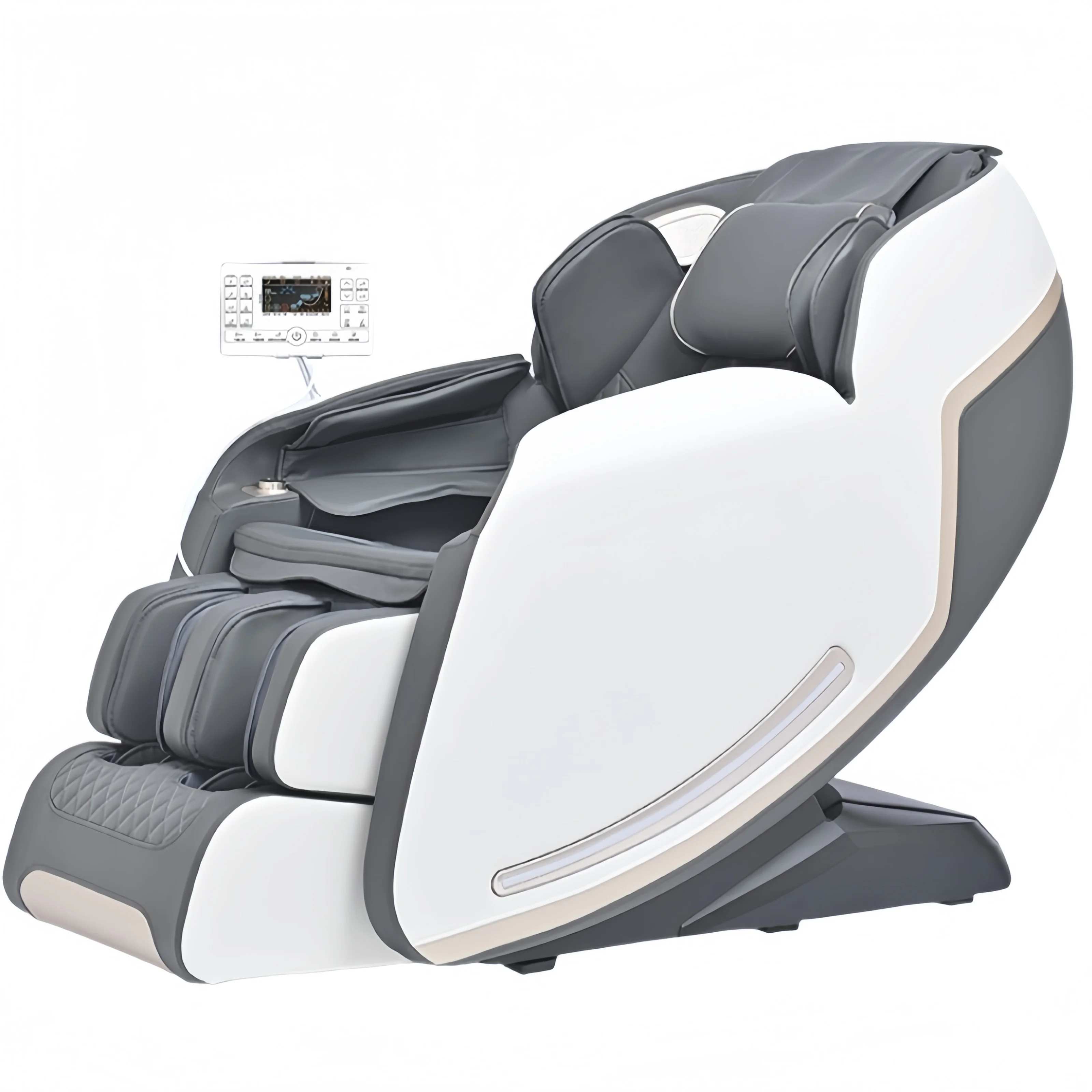 Best Home Office Luxury 4D SL Track Massage Chair Recliner Zero Gravity Full Body Shiatsu Chair Rolling For Waist Living Room