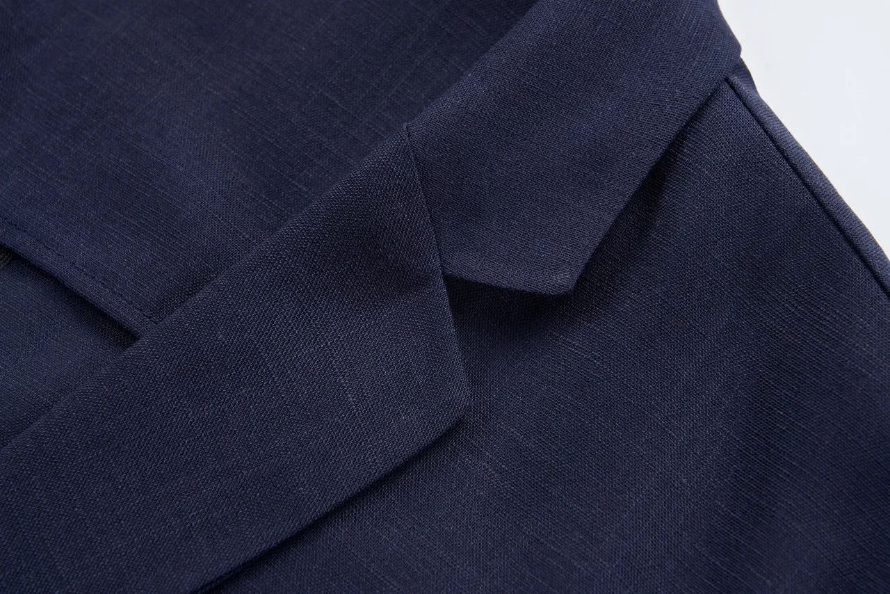 Herren Leinen Blazer Leichte Sommerjacke Unstrukturiert Smart Casual Atmungsaktiv Kühlend Lyocell Resort Stil Stiller Luxus Eleganter Mantel Sonnenschutz Urlaub Strand Viskose Mischung Oberbekleidung Büro Reise Freizei – Detail 37