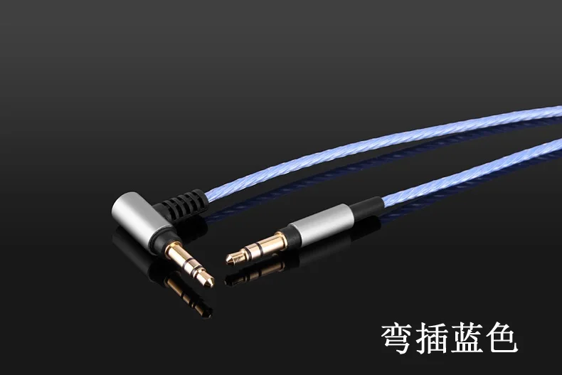 4ft/6ft substituição prata atualizar cabo de áudio para sony MDR-1ABP MDR-H600A WH-CH700N fones de ouvido