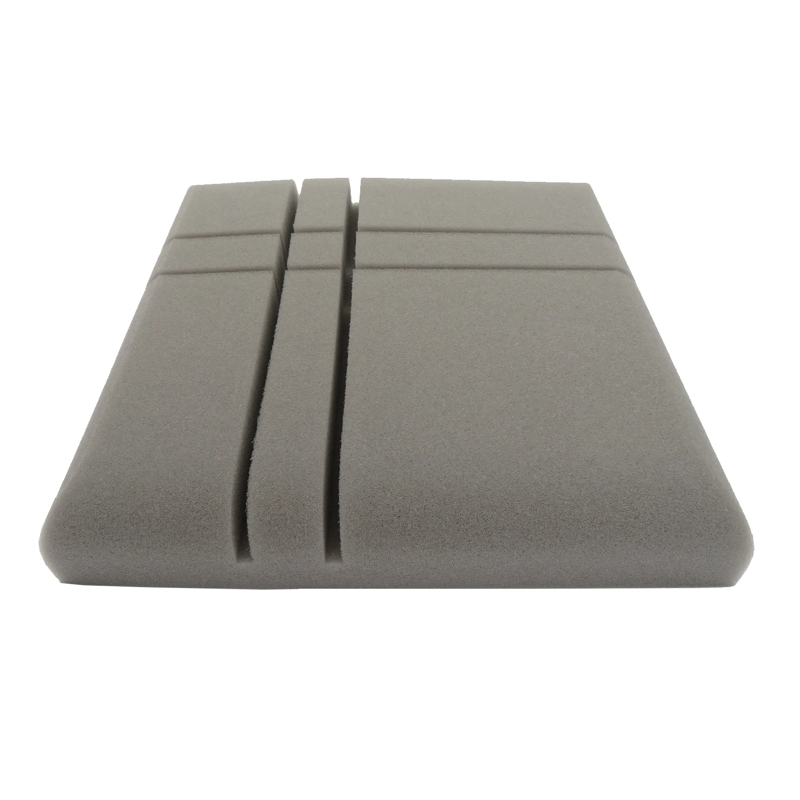 

12Pcs Fiber Acoustic Panels 30*30*5CM Grey High Density Cross-Line Sound Absorbing Board Soundproof Foam Sound Insulation Board