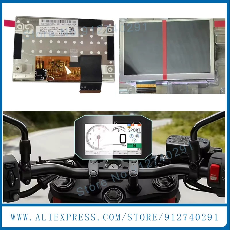 LCD Display Screen For 2022xavd 750 CB750 NSS750 Forza 750 CB1000R VPLZK-17C272-AC Hornet Motorcycles LCD HSD050JDW2-D20