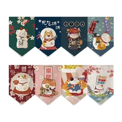 Japanese Curtain for Kitchen Japanese Door Curtain Kitchen Curtains Hanging Short Cloth Sushi Restaurant Shop Noren