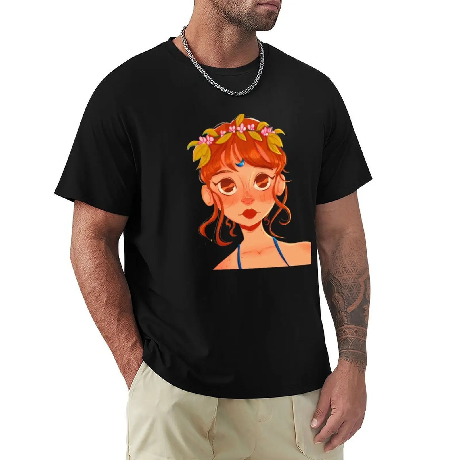 I absolutely love this piece! T-Shirt Simple Solid Color Crew Neck Tee