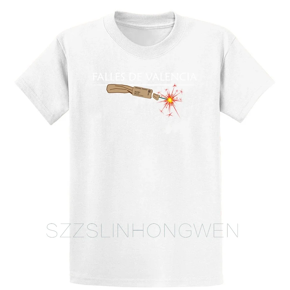 Falles Valencia Fireworks Pyro T Shirt Unique Sunlight New Style Cotton Outfit Spring Euro Size Over Size S-5XL Print Shirt