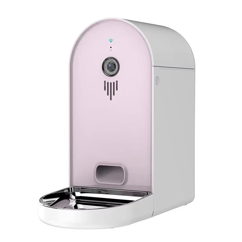 6L Smart Automatic Pet Feeder with Timed Quantitative Food Dispenser Camera Monitoring Food Bowl for Cats and Dogs