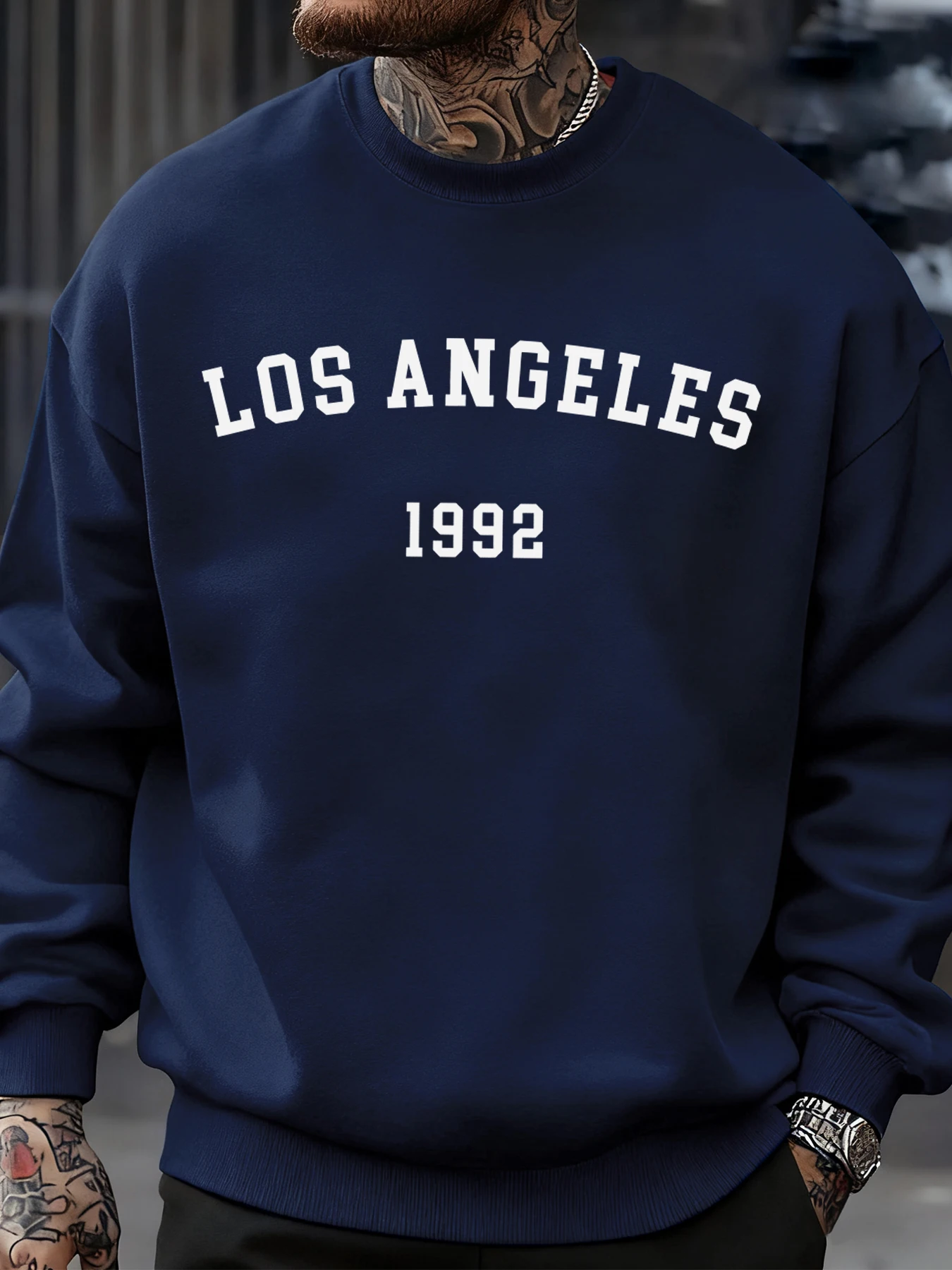 Street Fashion Los Angeles - Los Angeles 1992 Letter Print Man