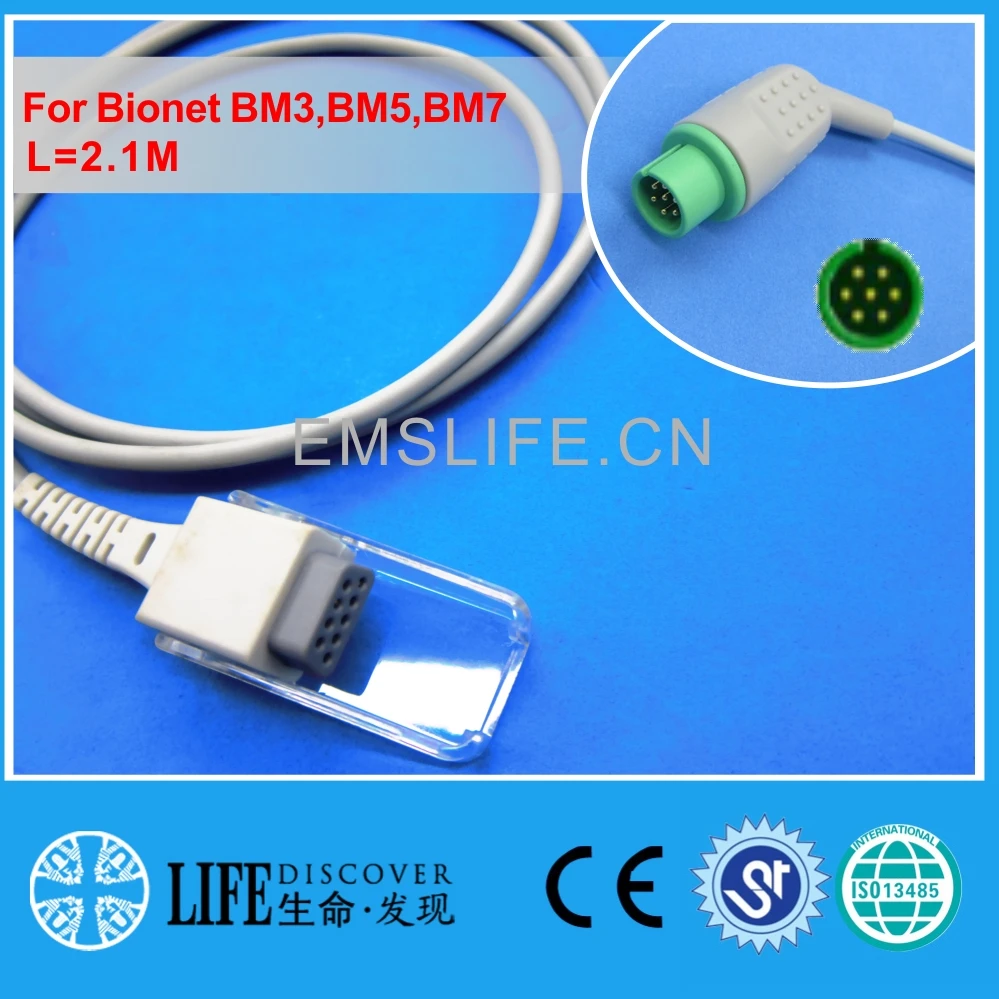 

Spo2 adapter extension cable for bionet BM3 patient monitor