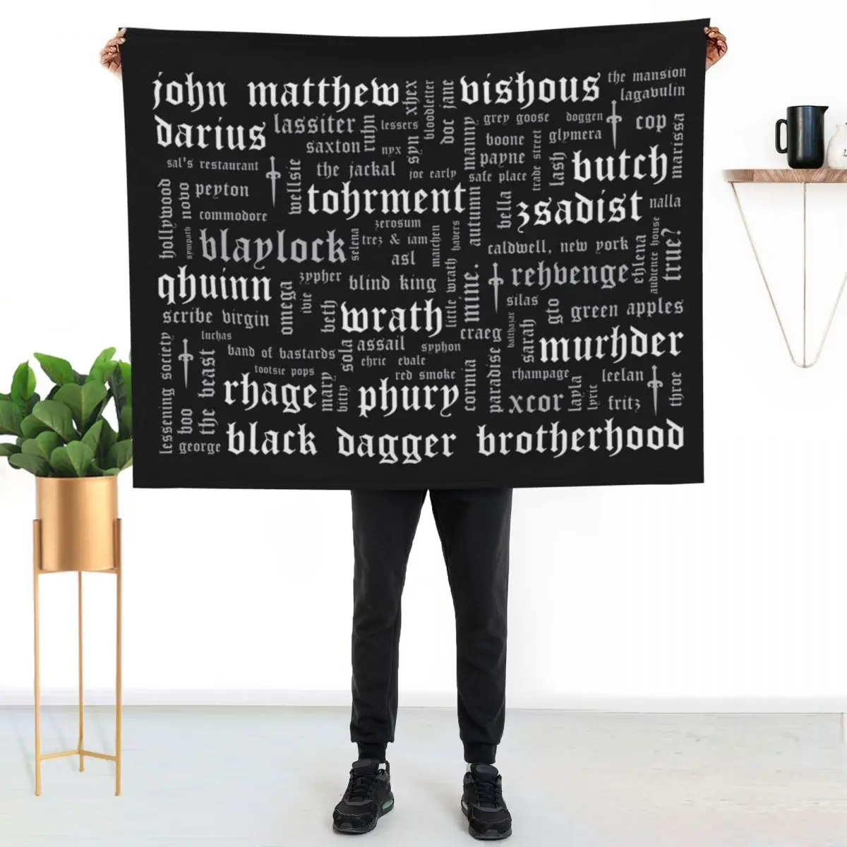 BDB Word Cloud Landscape - updated Throw Blanket Stuffeds Sofa Quilt Soft heavy to sleep funny gift Decorative Sofa Blankets