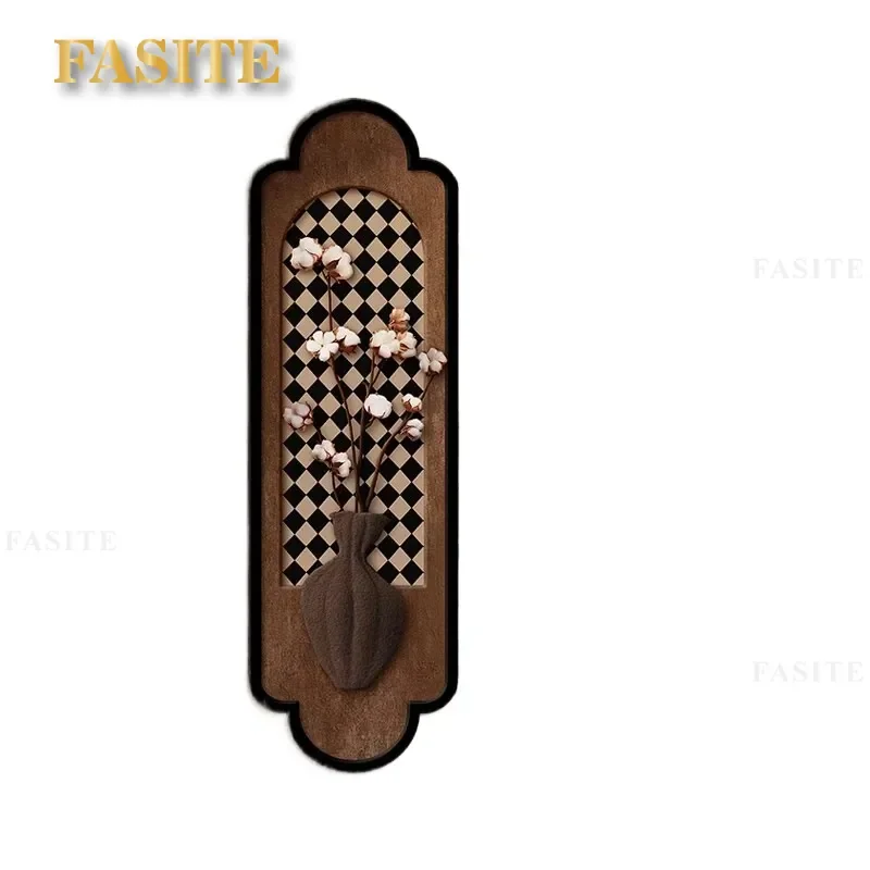 For Medieval Style Decorative Painting Mirror Sliding Full Body Retro Hidden Invisible Wall Mounted Full Length Mirror Art