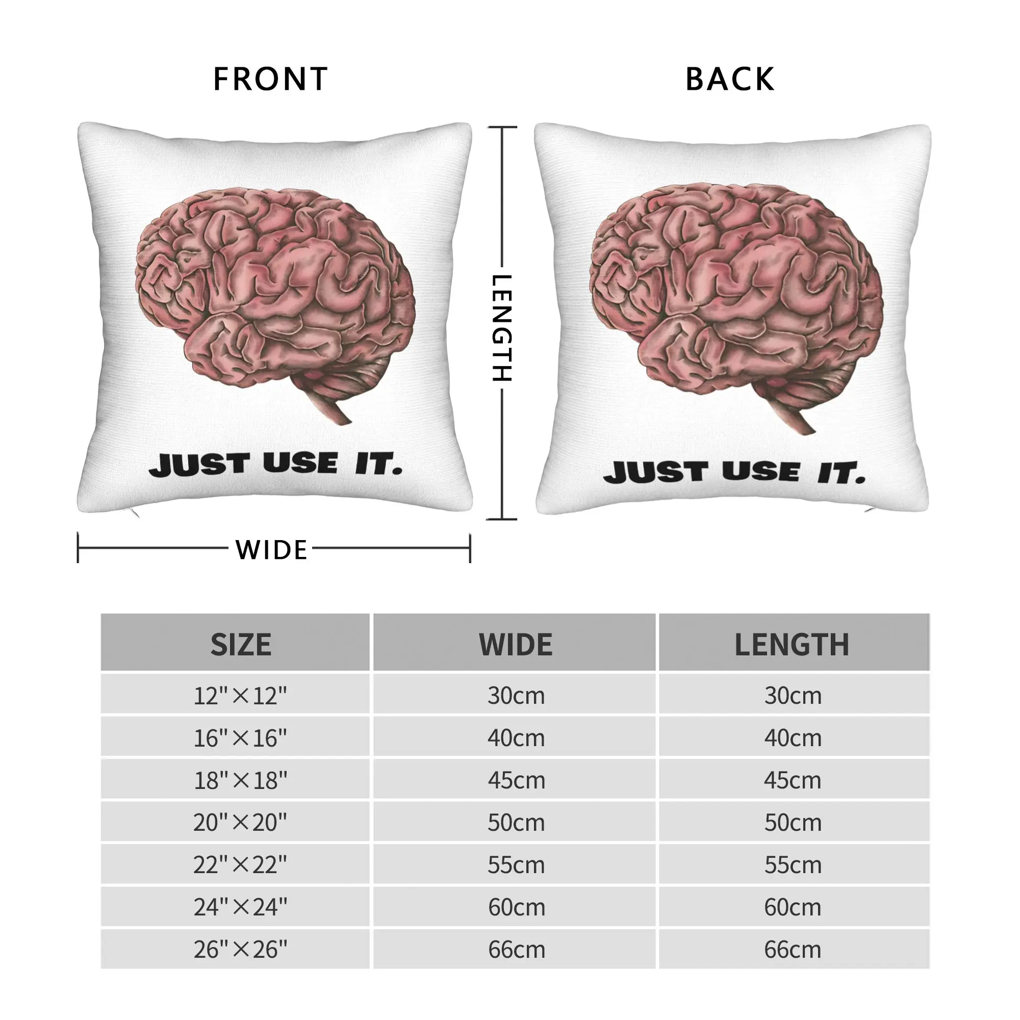 Just use it Meme Square Pillow Case  Cushion Cover Awesome Zipper Decorative Pillowcover for Home 40*40cm
