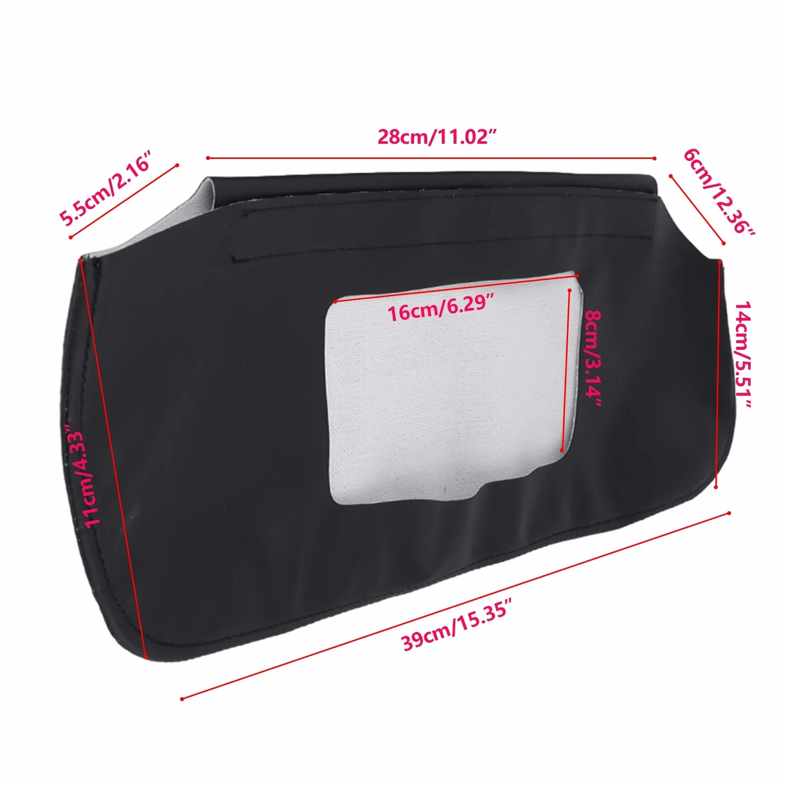 Stylish Black Sun Visor Cover Skin for Chevrolet For Camaro For Firebird 9302 Microfiber Leather Easy Installation