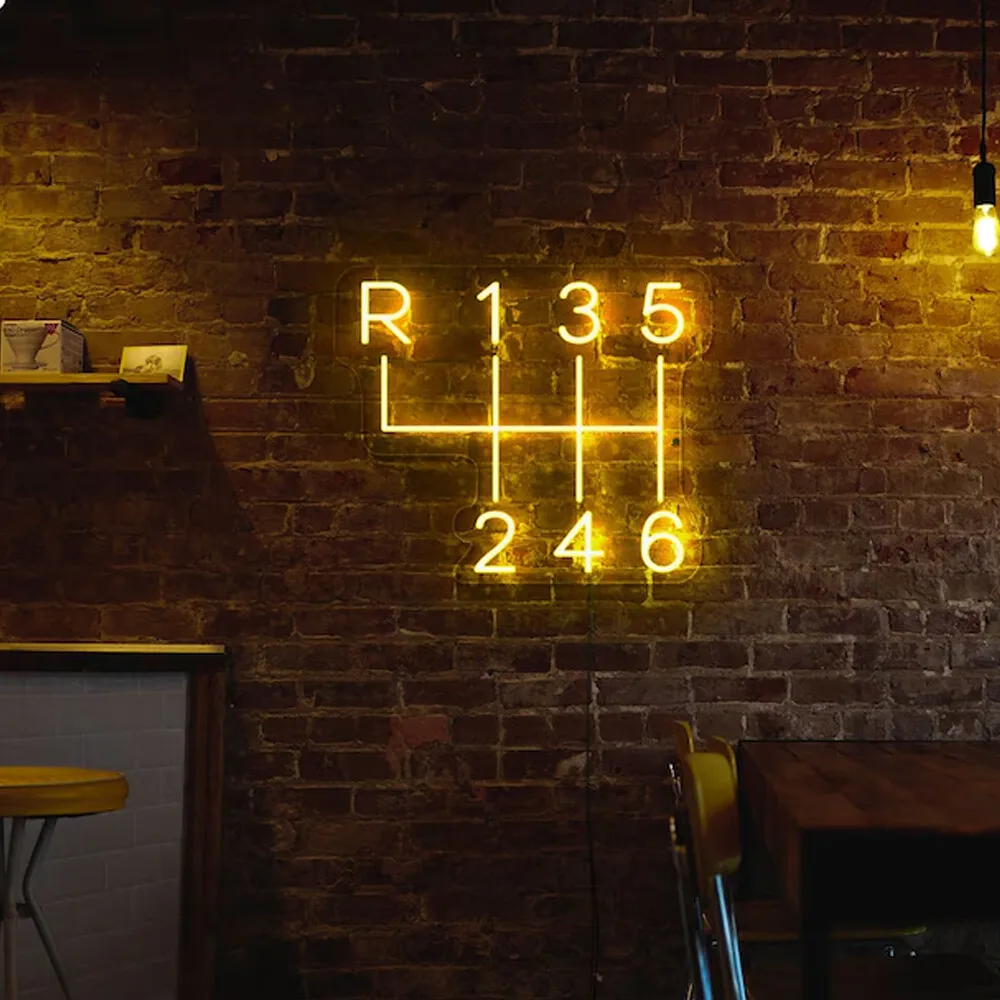 Car Gearbox Neon Si…