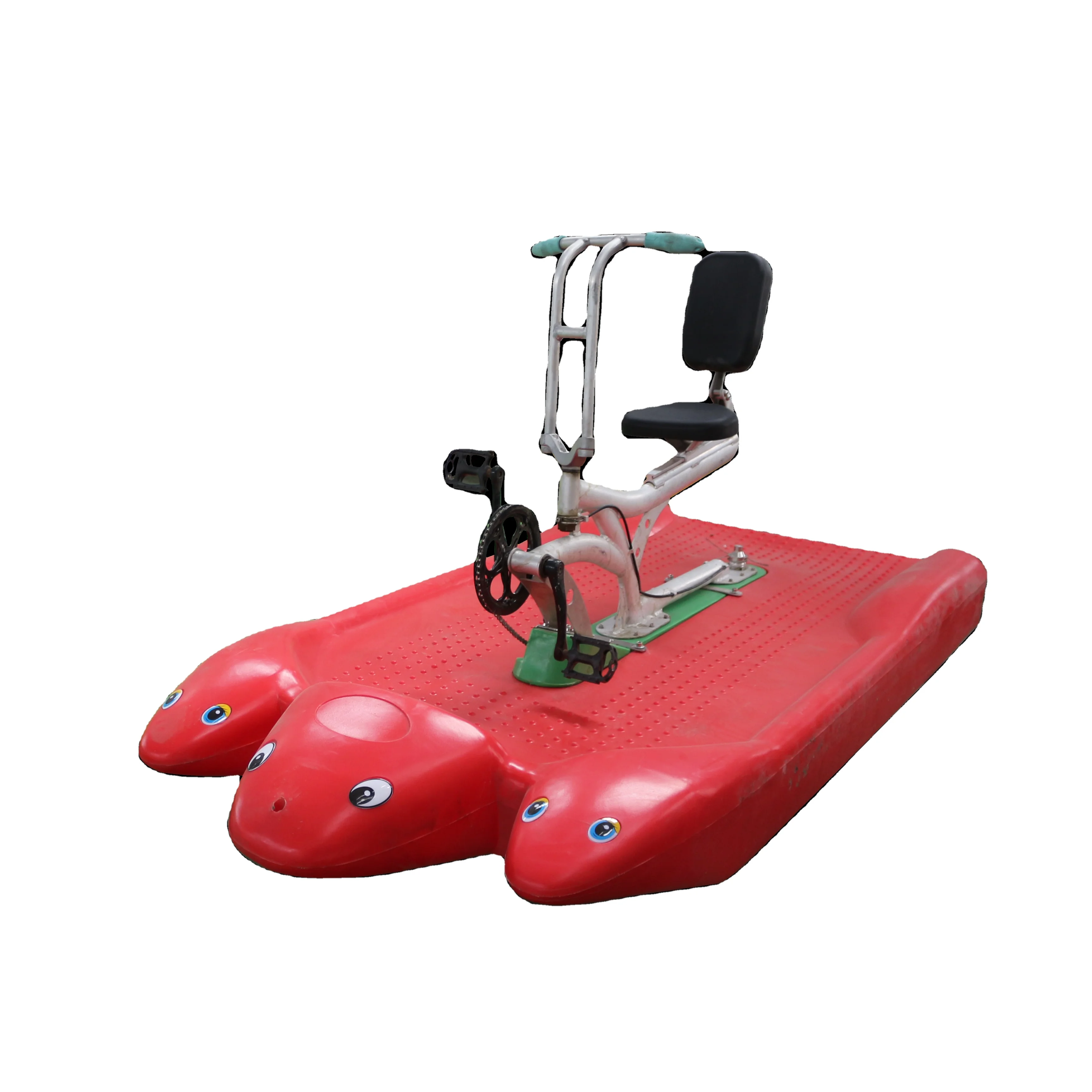 Outdoor Park Sport Play Dolphin Cycle Pedal Adult Water Exercise Bike 2 Persons Plastic Water Bicycle