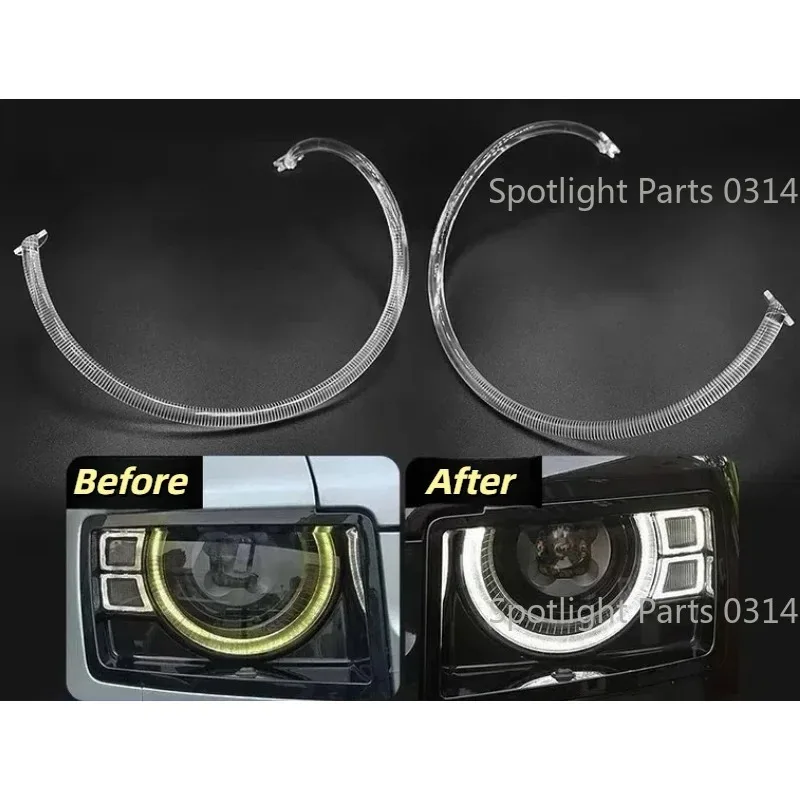 

For Land Rover Defender 2021 2022 2023 Car Headlight DRL Strip Acrylic Tube Light Guide Aperture Light Guide Bar Car Accessories