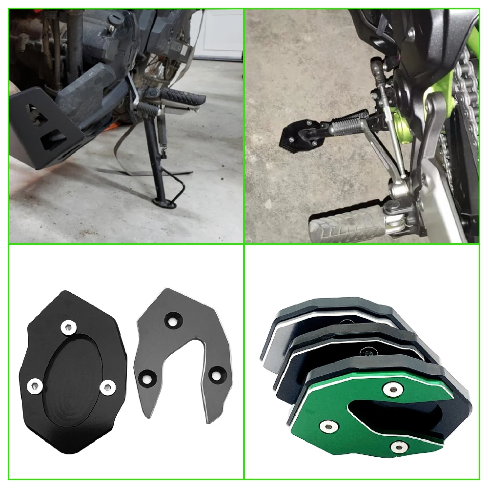 

Fits for Kawasaki Versys-X 300 250 ABS Versys X300 X250 2017-2025 Motorcycle Side Stand Base Enlarger Extender Extension Widener