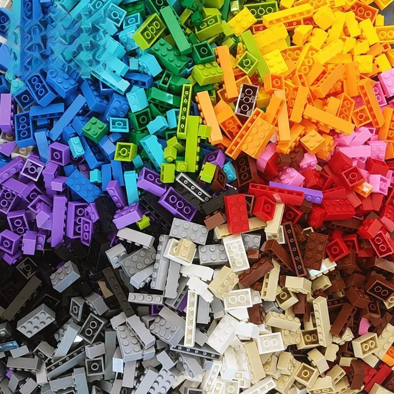 

1KG Building Blocks Lot Pack City Classic Bricks Sorted By Color Bricks Block Plate Creative Toy Compatible with Lego