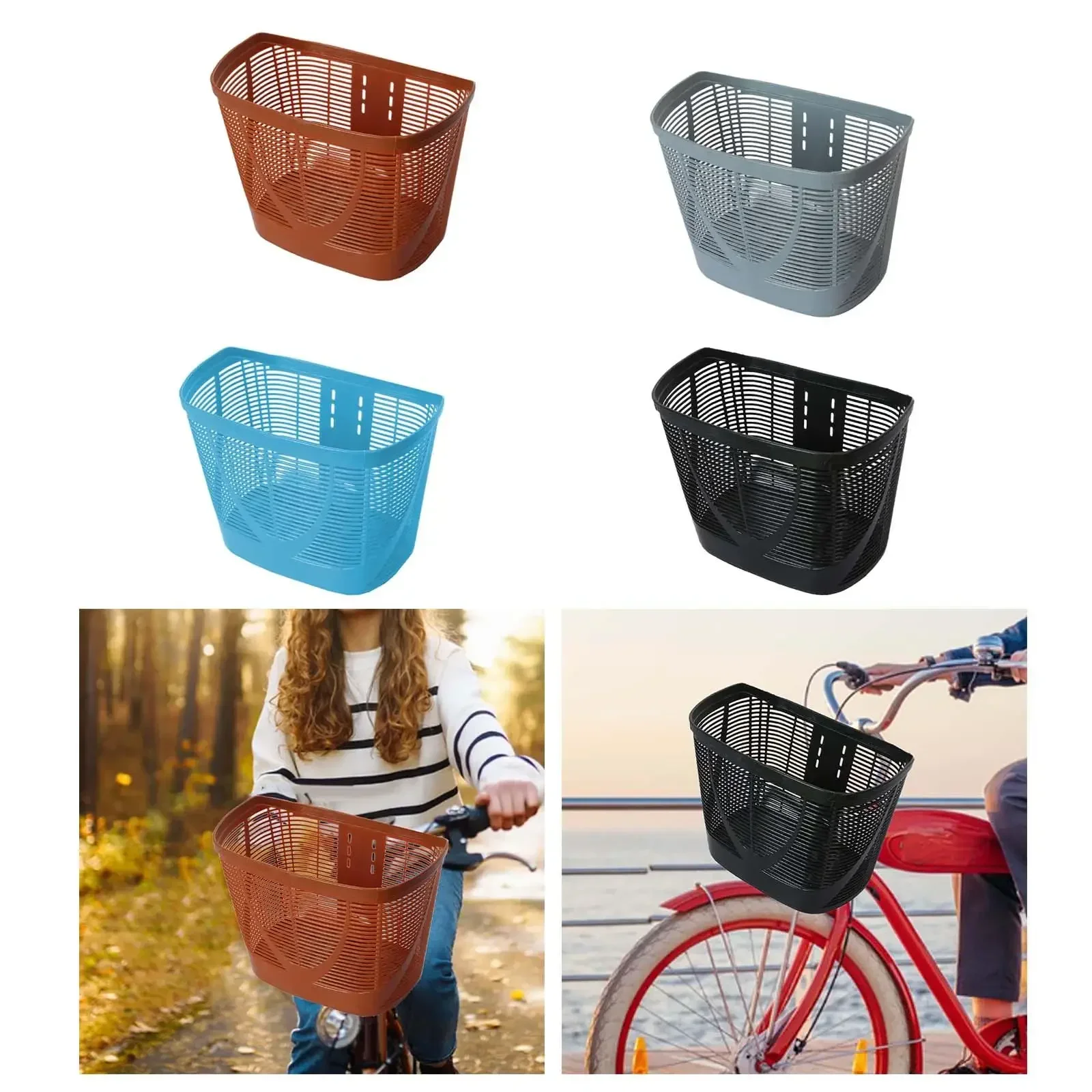 Bike Front Basket Holder Retro Design Multifunction Carrier Cycling Basket forFoldable Fabric Storage Box Factory Bulk Wholesale Affordable Closet Organizer Bin, Home Bedroom Clothes Storage Container