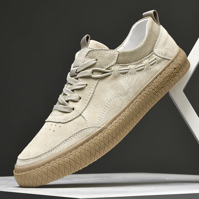 

2025 Men's New Autumn Breathable White Sneakers - Stylish Casual Loafers with Premium Feel