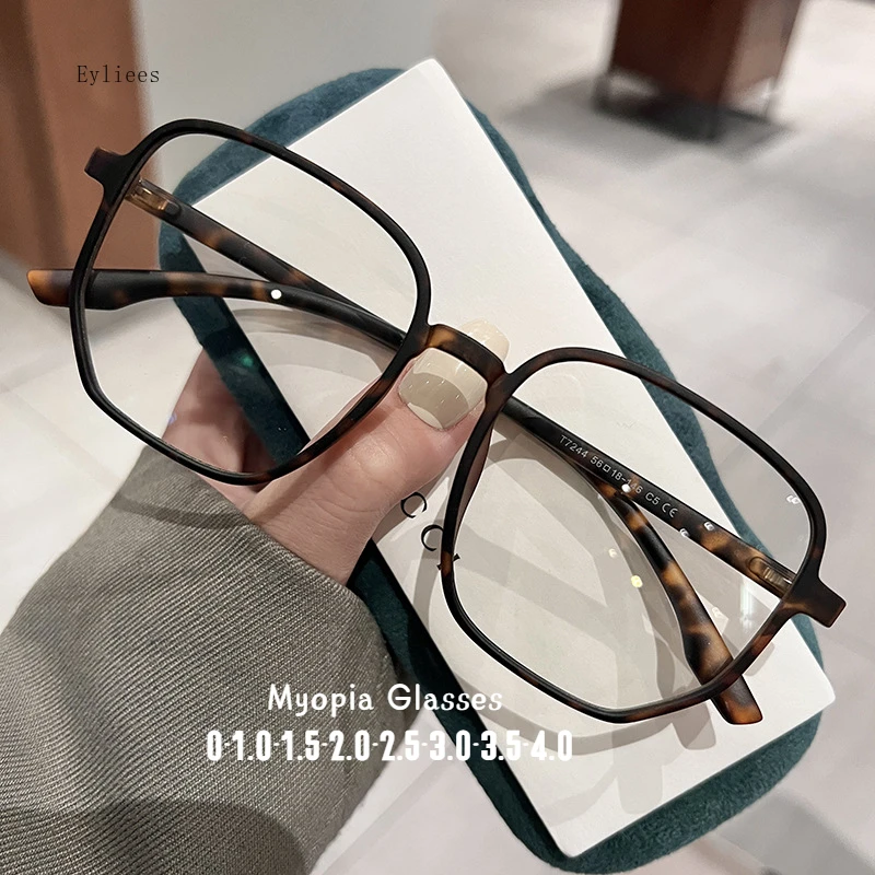 

Women Men Myopia Prescription Glasses Blue Light Bloking Optical Eyeglasses Vintage Nearsighted Eyewear Minus Diopter Eyewear