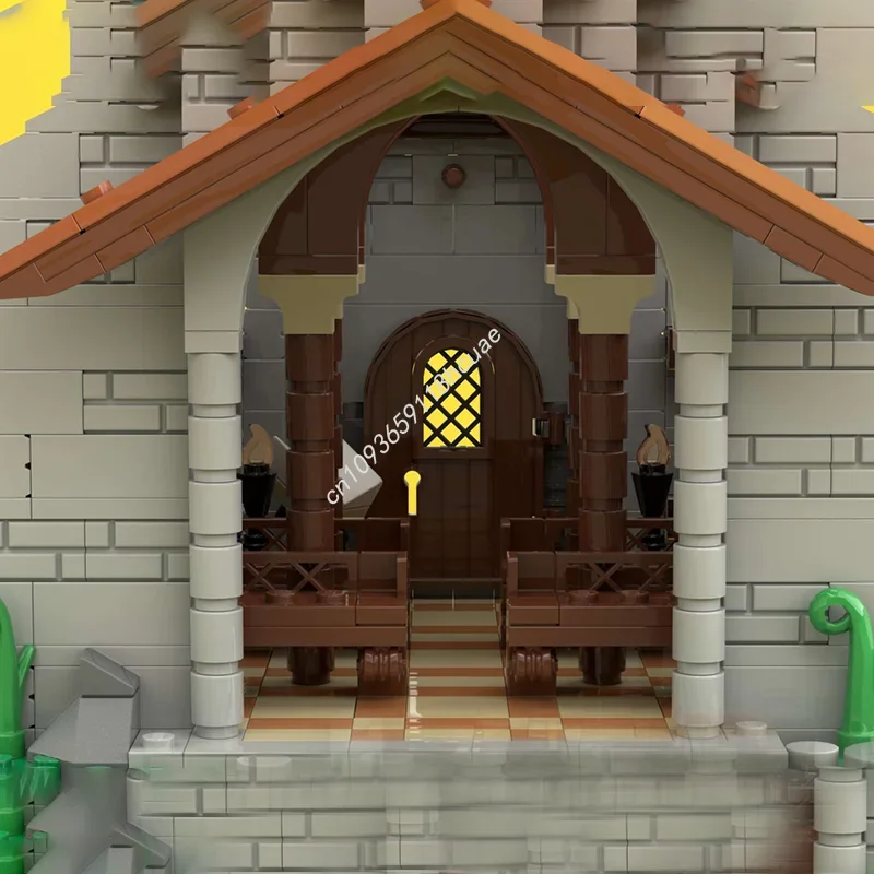 1449pcs MOC Lion Knightsed Church Fitting Castle Model Building Blocks Construction DIY Christmas Gifts Education Toy Brick Kids