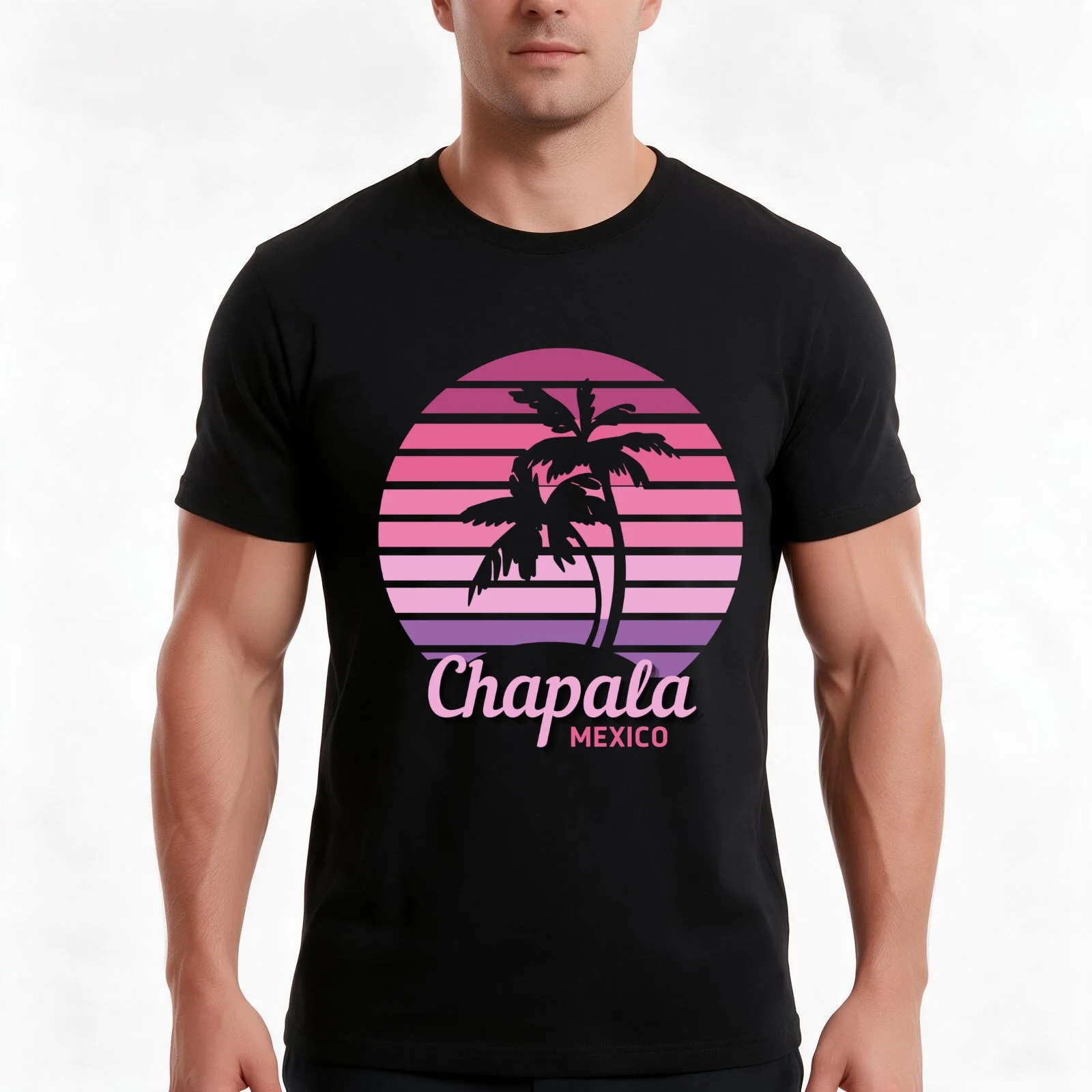 Chapala Mexico, Lake Chapala, Chapala Vintage Sunset, Mexican Sunrise, Beach Lifestyle, Ocean Waves,Tropical Vacation T-Shirt