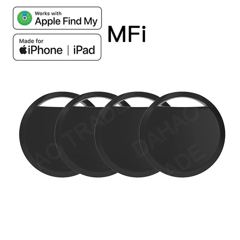 4/1 قطعة جهاز تعقب مضاد للفقد لاستبدال Apple Airtag عبر Find My Bluetooth GPS Tracker للأمتعة IOS MFi Key Finder