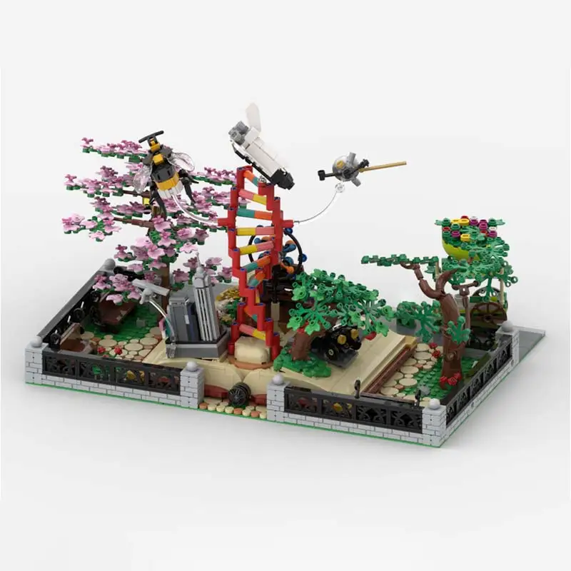 City Street View Corner Modular STEM Park Architecture Model Building Blocks Creative Expert Show Bricks Children's Toys Gifts