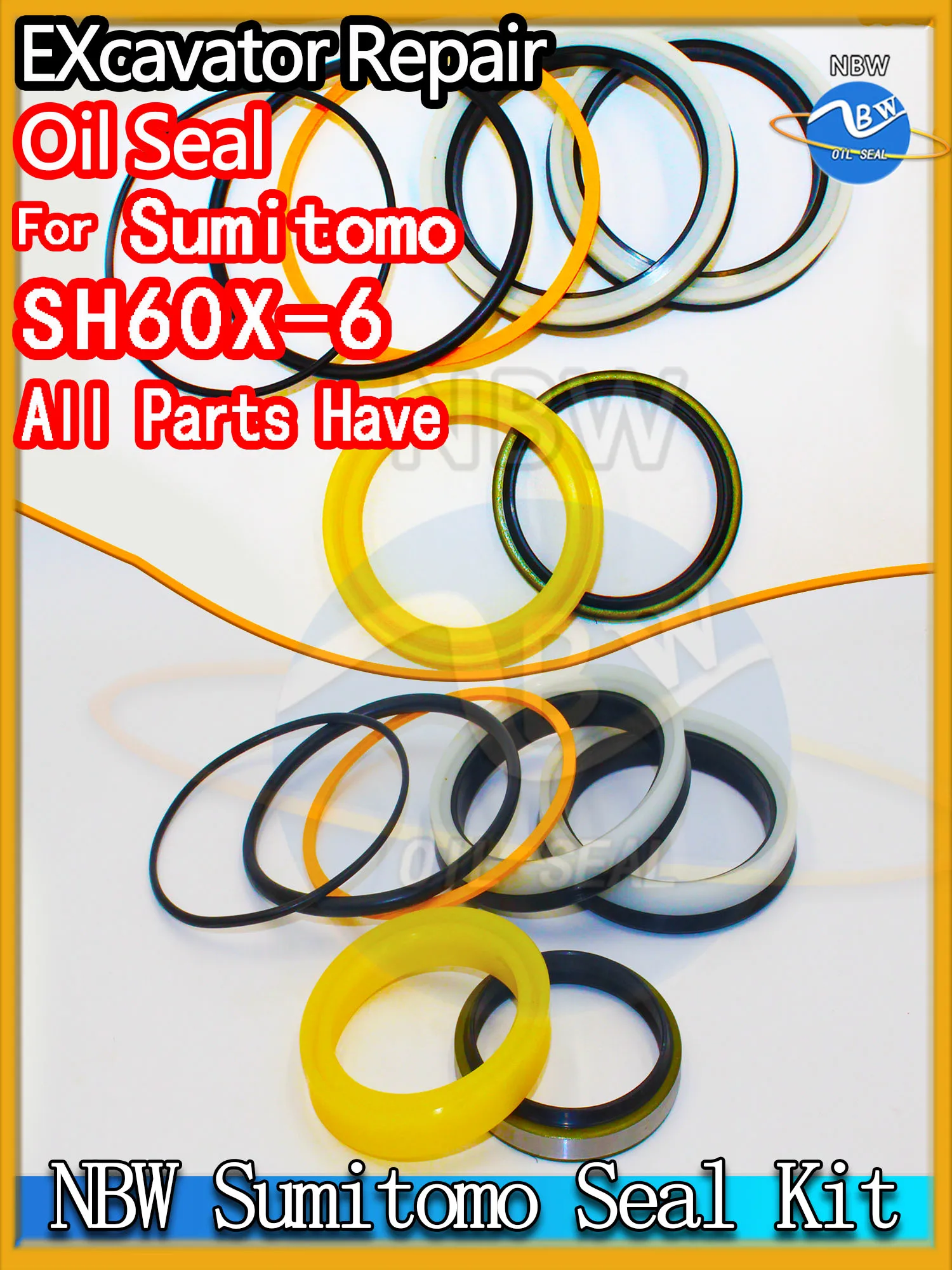 

For Sumitomo SH60X-6 Excavator Oil Seal Kit High Quality Repair SH60X 6 Cylinder BOOM ARM Bucket Hydraulic Pump Digger Adjust