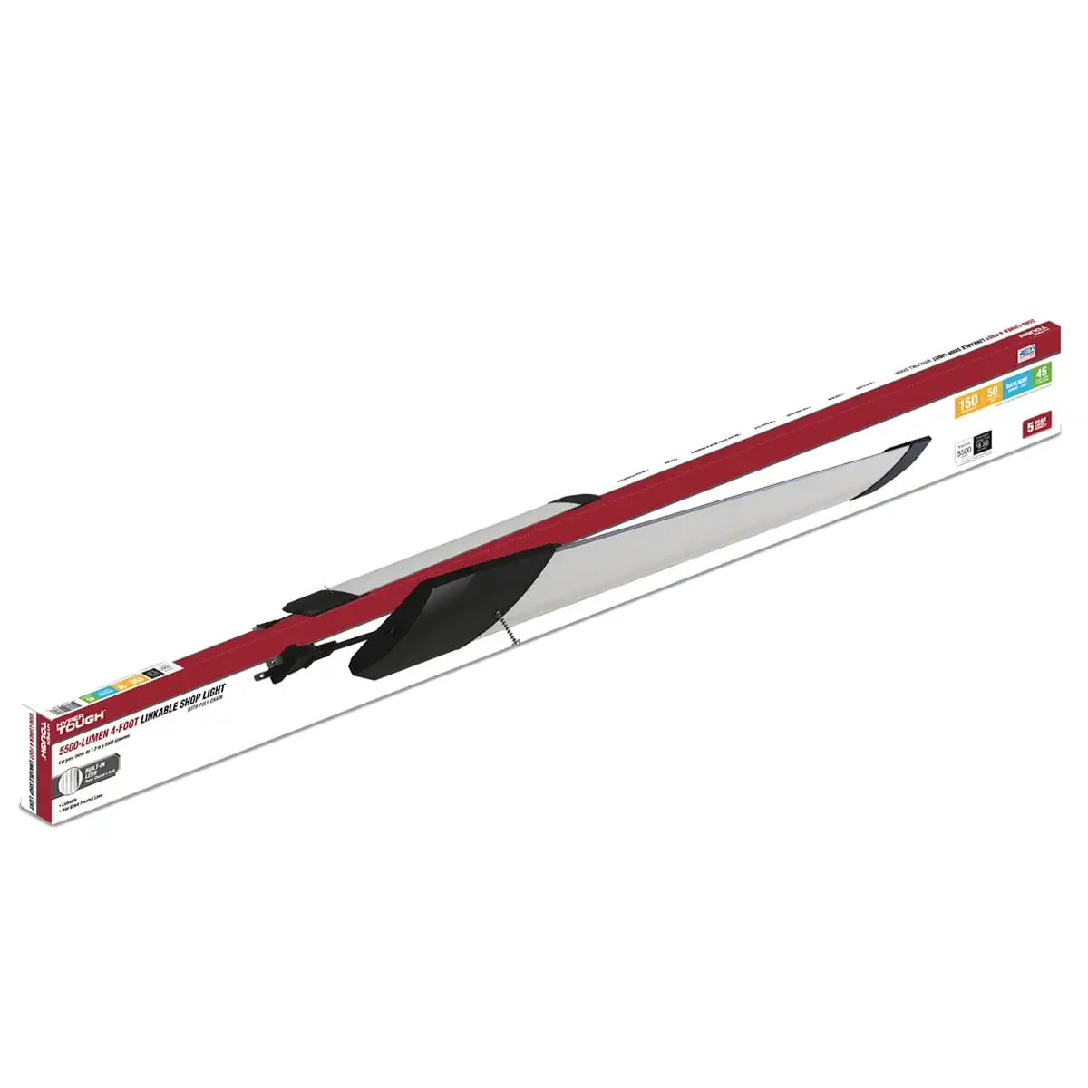 5500 lumen 4ft koppelbaar led-winkellicht