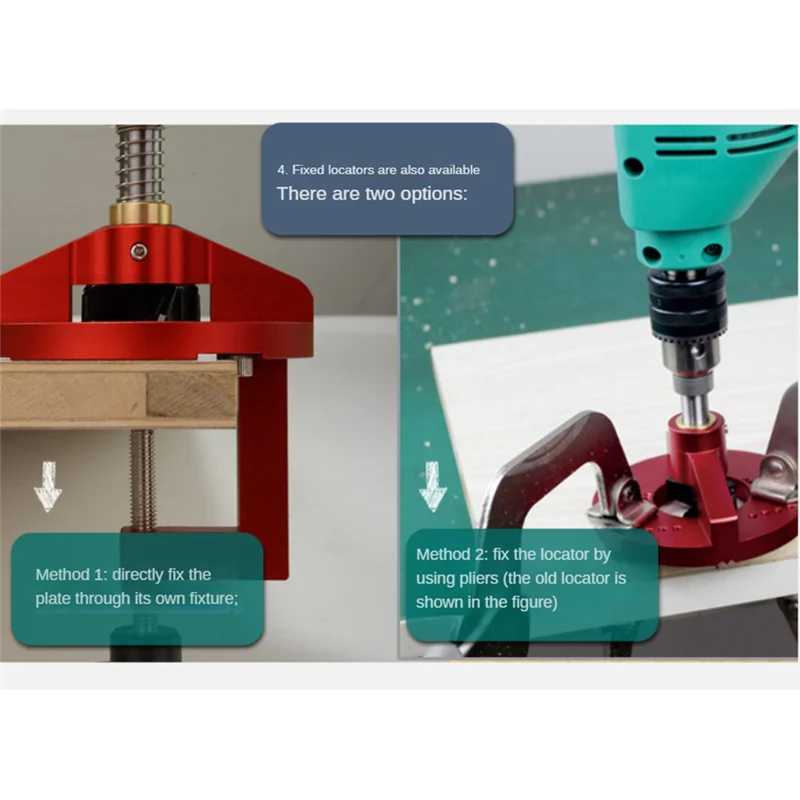 

Multifunctional 35Mm Hinge Jig Kit Woodworking Hole Drilling Guide Locator Puncher Template Hole Opener Tools Easy Install-B51B
