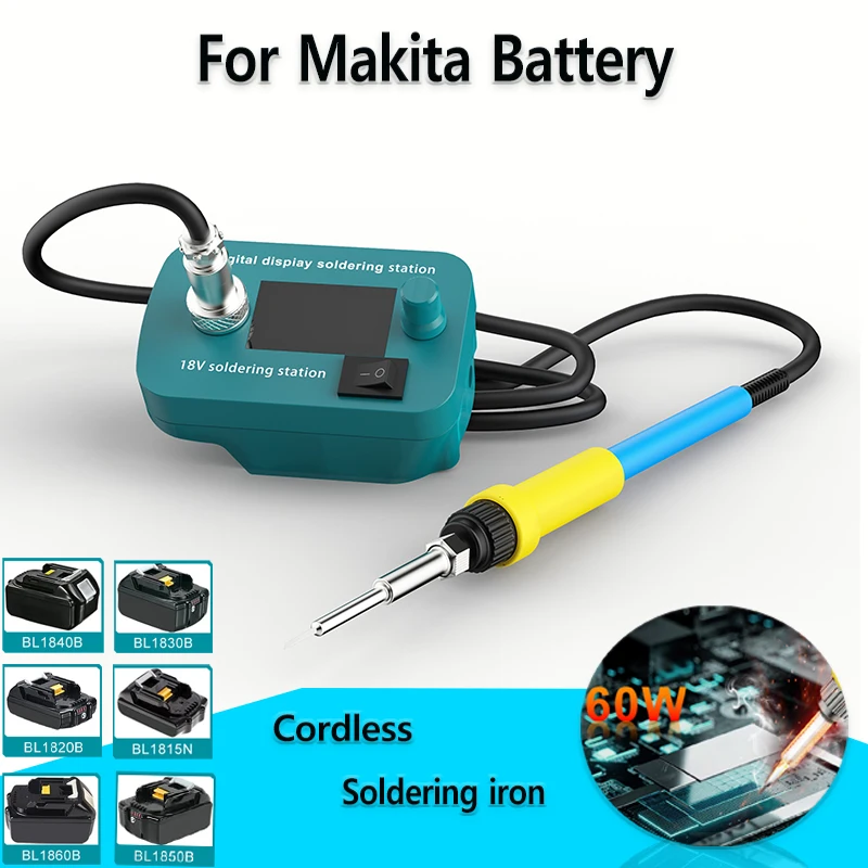 Cordless Soldering Iron Machine Tool For Makita BL1850,BL1860,BL1830 For DIY, Appliance Repair, Wire Welding  Battery NOT Includ