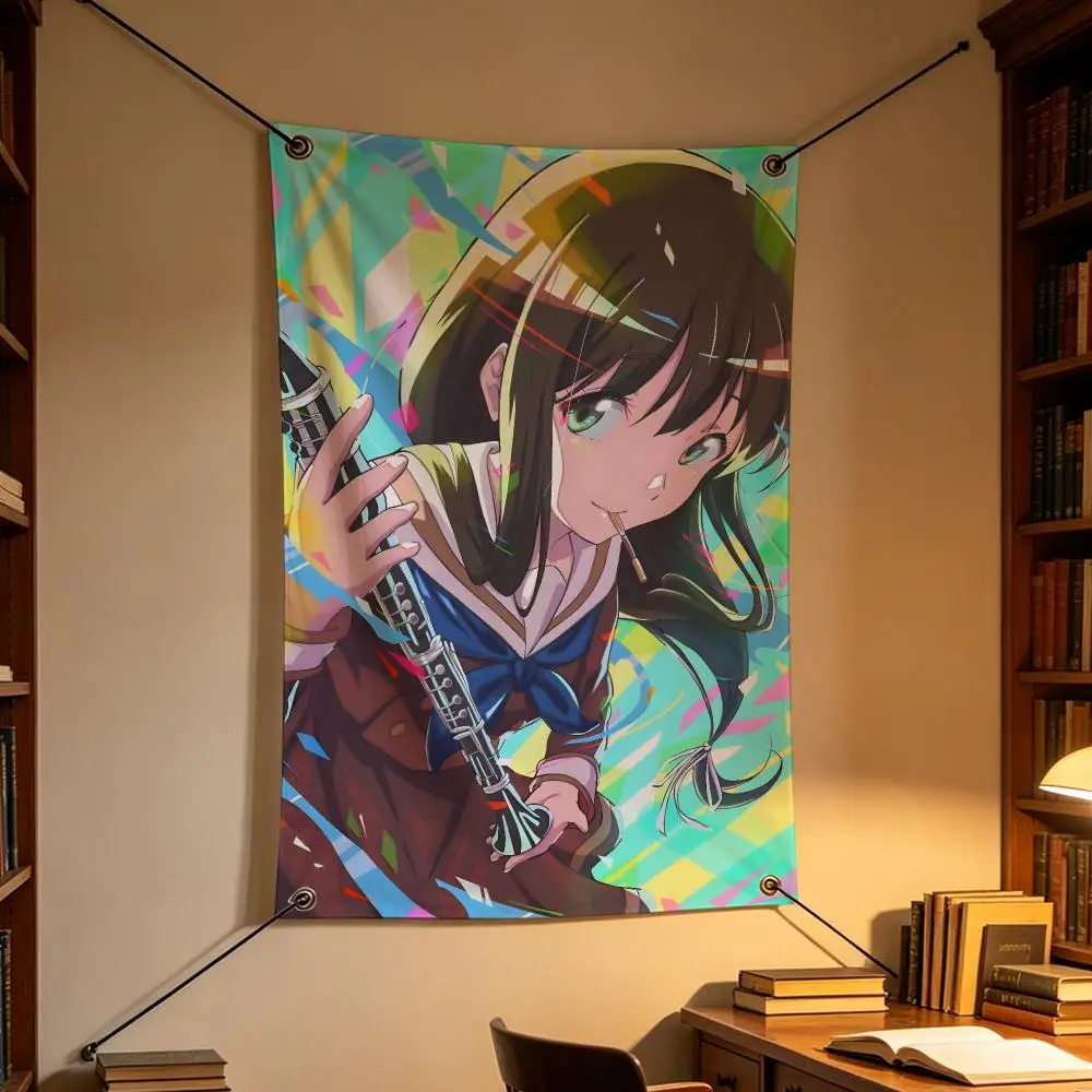 Anime Sound Euphonium Music Drama Flags Personalized Flag Room Dorm Camping Picnic Garage Bar Indoor Outdoor Wall Decor