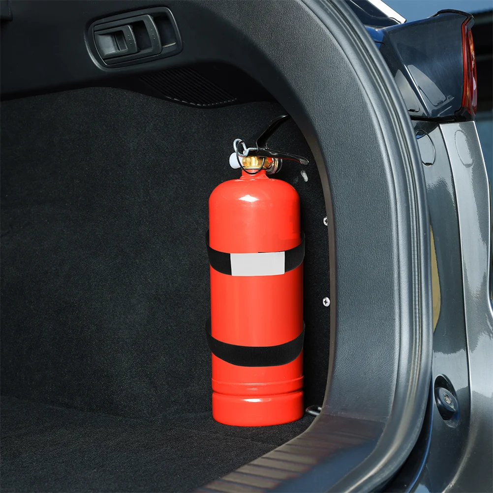 4 Pcs Fire Extinguisher Fixing Strap Automatic Car Wall Hooks Trunk Bag Extender