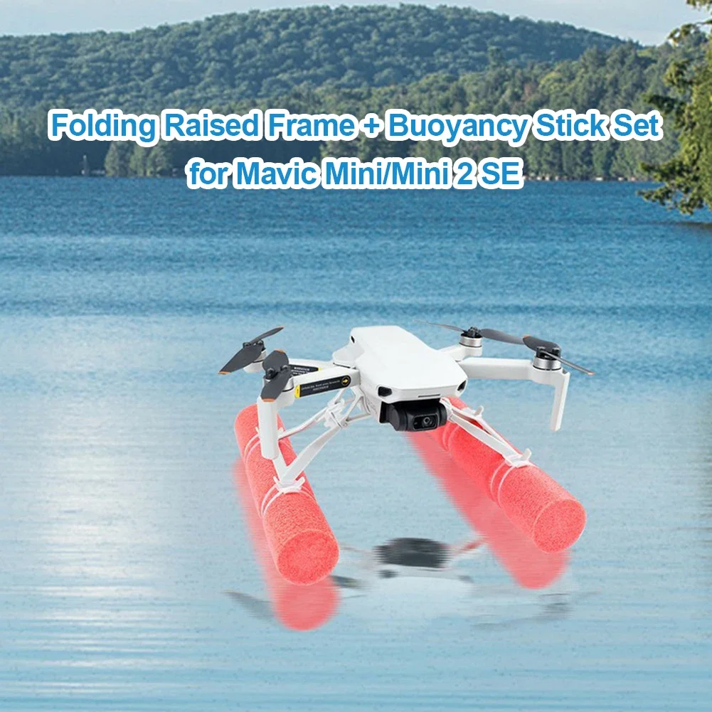 Landing Skid Float Kit Expansion for DJI Mini/Mini 2 SE Landing Gear On Water Protective Extended Height Leg Training Skid Kit