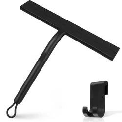 Shower Squeegee for Glass Doors Silicone Squeegee with Hook Bathroom Shower Mirrors Tiles and Car Windows Streak Free Cleaning