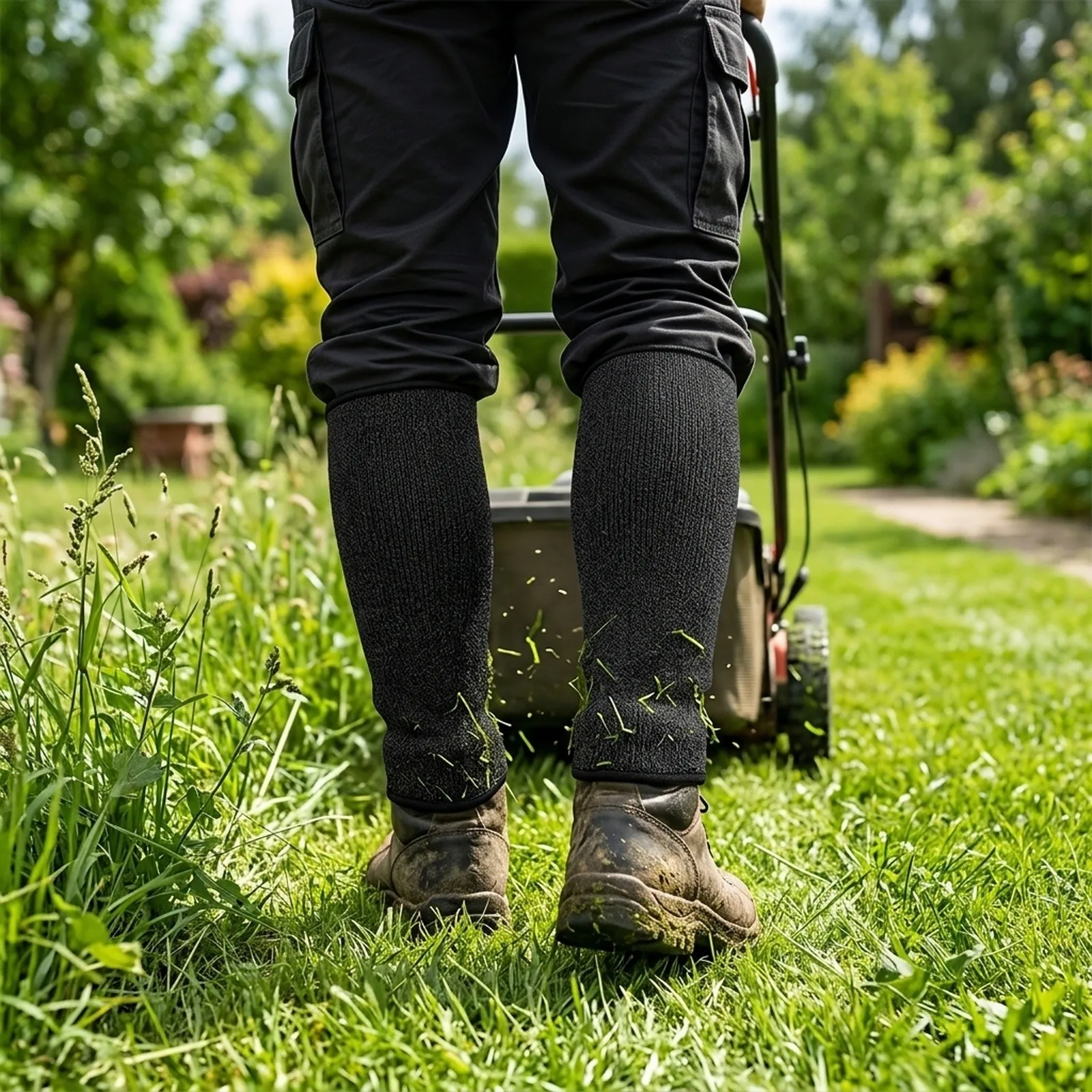 Comfortable Fit Level 5 HPPE Gaiters for Gardeners Designed to Protect Against Cuts During Various Outdoor Activities