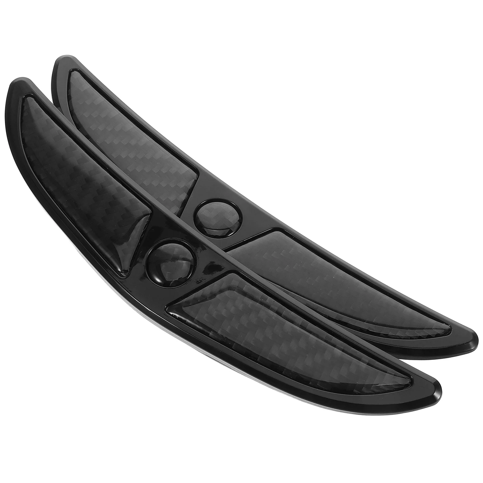 1 زوج العالمي عجلة السيارة الحاجب شرائط بولي يوريثان ألياف الكربون المضادة للخدش الشارات سهلة التركيب حماية ديكور إمدادات السيارات