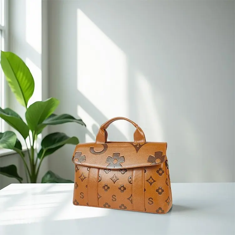 

Elegant Vintage Print Tote Bag - Premium Spacious Women's Shoulder Handbag for Chic Daily Use