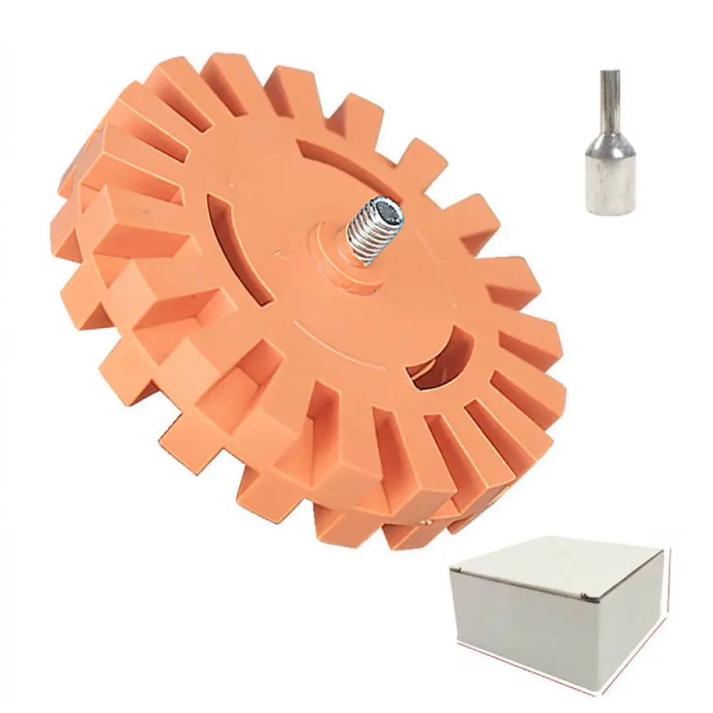 Pneumatic Rubber Eraser Disc For Car Decal Adhesive Removal Drill Accessory Tool Safe Paint Surface Cleaning Polishing