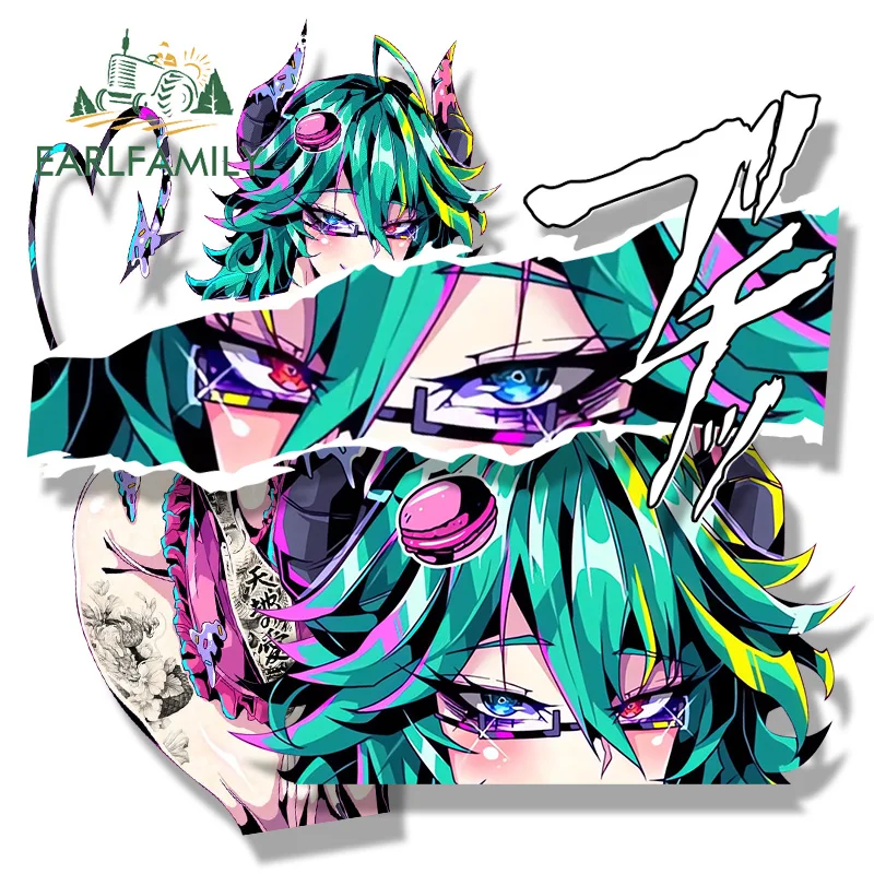 

EARLFAMILY Ahegao Aruna Fanart автомобильная наклейка горячая девушка Waifu наклейка забавная автомобильная Стайлинг татуировка граффити мультфильм Peeker наклейки